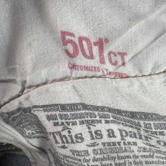 Levi's Jeans Women's 31x29* 501 Mid Rise Customized Tapered Blue Faded Denim - Picture 9 of 16